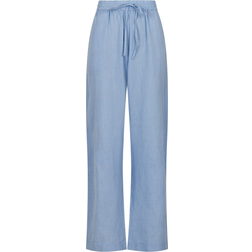 Neo Noir Sonar Linen Pants - Light Blue