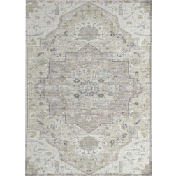 Addison Rugs Medallion Beige, White 20x30"