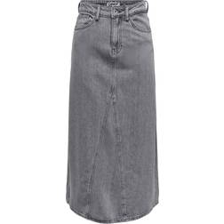 Only Maxi Denim Skirt - Grey Denim