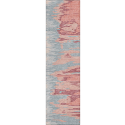 Addison Rugs Chantille Blue, Brown 27x90"