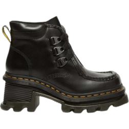 Dr. Martens Corran 3-Eye Atlas Leather Heeled Boots - Black