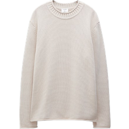 Filippa K Rolled Hem Sweater - Light Beige