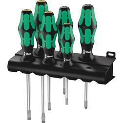 Wera 334/355/6 5105656001 Kraftform Plus Lasertip + Rack 6pcs Schraubenzieher