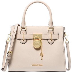 Michael Kors Hamilton Small Leather Satchel - Lt Cream