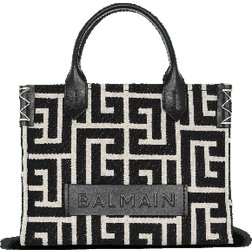Balmain B Army Monogrammed Jacquard Tote Bag - Black