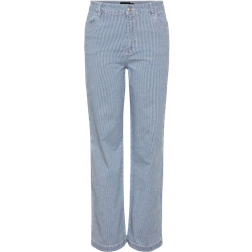 Pieces PC Billo Hw Wide Jeans - Light Blue Denim