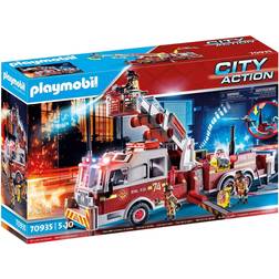 Playmobil City Action Rescue Vehicles Fire Engine with Tower Ladder 70935