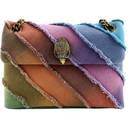 Kurt Geiger Denim Mini Kensington Bag- Rainbow