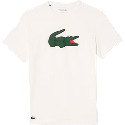 Lacoste Men's Ultra Dry Logo Sport T-shirt - White/Green