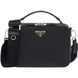 Prada Medium Brique Saffiano Bag - Black