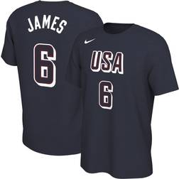 Nike Adult USA 2024 Lebron James #6 Navy T-Shirt