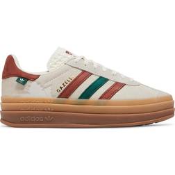 Adidas Gazelle Bold W - Cream White/Wild Sepia/Collegiate Green