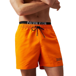 Calvin Klein Intense Power Double Waistband Swim Shorts - Deep Saffron