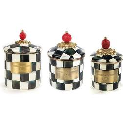 Mackenzie-Childs Courtly Check Kitchen Container 3pcs