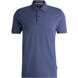 BOSS Pallas Cotton Polo Shirt - Dark Blue