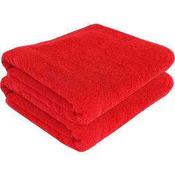 SUSSEXHOME Ultra-Absorbent Bath Towel Red (203.2x101.6cm)