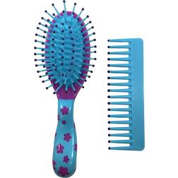 Scunci Girl Brush & Comb Set 2-pack