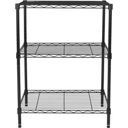 Hyper Tough 3-Tier Multipurpose Black Shelving System 23.2x30.6"