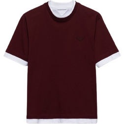 Prada Layered T-shirt - Garnet
