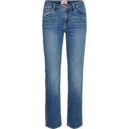 Vero Moda Flash Straight Fit Jeans - Blue/Medium Blue Denim