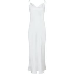 Neo Noir Marina Heavy Sateen Dress - White