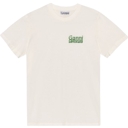 Ganni Relaxed Loveclub T-shirt - Tofu