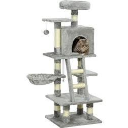 Pawhut Multi-Activity Cat Tree 132cm