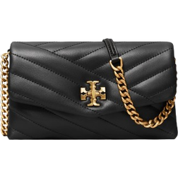 Tory Burch Kira Chevron Chain Wallet - Black