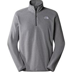 The North Face Men's 100 Glacier 1/4 Zip Fleece - TNF Medium Grey Heather