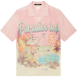 Ksubi Paradise Lost Resort Ss Shirt - Pink Multi