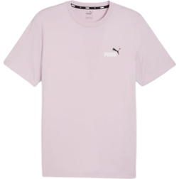 Puma Men's Essentials Two Colour Small Logo Tee - Grape Mist