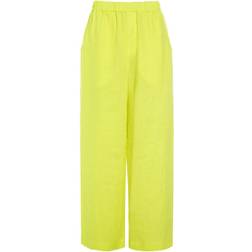 Bitte Kai Rand Airy Linen Pants - Fluorescent Yellow