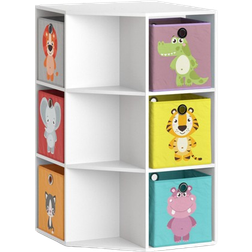 VICCO Luigi Corner Shelf Toy Storage Bench Folding Boxes