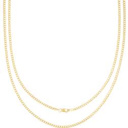 Juliette Collection Cuban Curb Chain Necklace 2mm - Gold