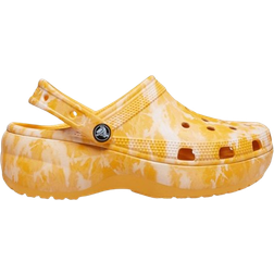 Crocs Classic Platform Graphic Clog - Orange/Sorbet