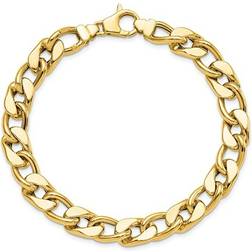 Gem & Harmony Men's Curb Chain Bracelet - Gold