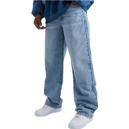 boohooMAN Baggy Rigid Jean - Light Blue