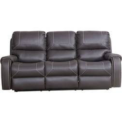 Simplie Fun Reclining Gray Sofa 85.8" 3 Seater