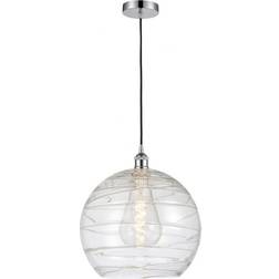 Innovations Lighting Athens Polished Chrome/Clear Deco Swirl Pendant Lamp 13"