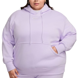 Nike Women's Sportswear Phoenix Fleece Oversized Pullover Hoodie Plus Size - Violet Mist/Sail