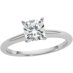 Harmony Cushion Cut Lab Grown Engagement Ring - White Gold/Diamond