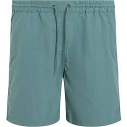 AllSaints Warden Slim Fit Swim Shorts - Aquara Blue