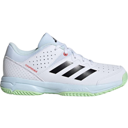 Adidas Junior Court Stabil - Cloud White/Core Black/Semi Green Spark