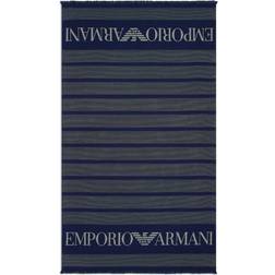 Emporio Armani Sea Clothing Handtuch Blau