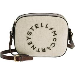 Stella McCartney Logo Eco Canvas Camera Crossbody Bag - Birch