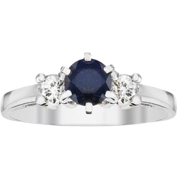 Louis Creations Engagement Ring - White Gold/Sapphire/Diamonds
