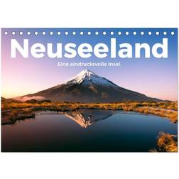 Calvendo New Zealand An Impressive Island A5 Landscape Desk Calendar 2025