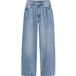 H&M Wide High Jeans - Light Blue