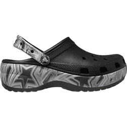 Crocs Classic Platform Clogs - Black/Multi