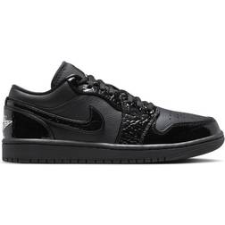 Nike Air Jordan 1 Low SE W - Black/White/Metallic Silver